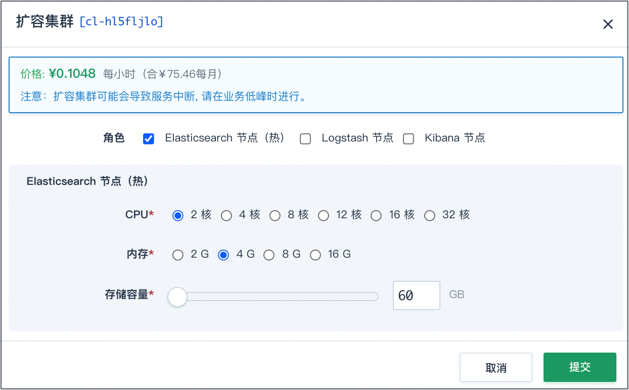 创建扩容