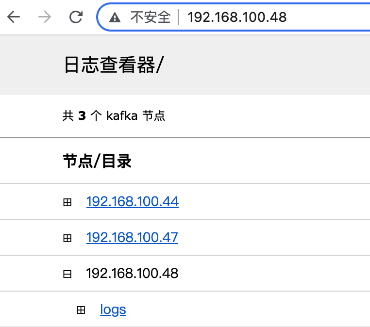 Kafka 节点文件列表